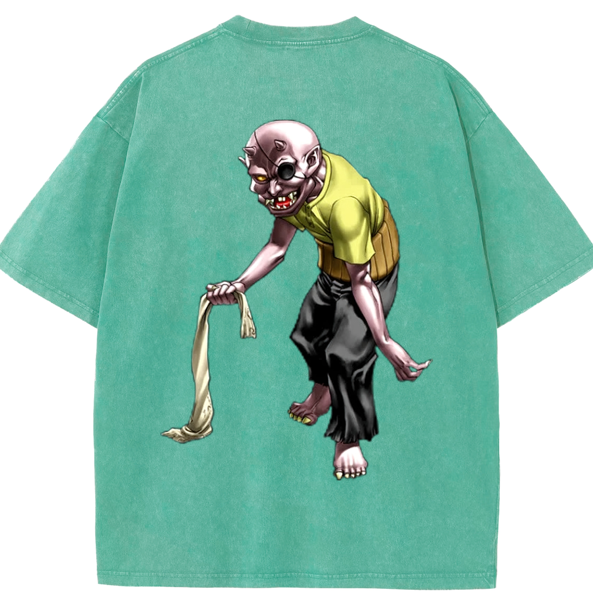 （画像用） 遊☆戯☆王 Yu-Gi-Oh! 綿100% ヴィンテージ風 半袖Tシャツ（背面プリント）